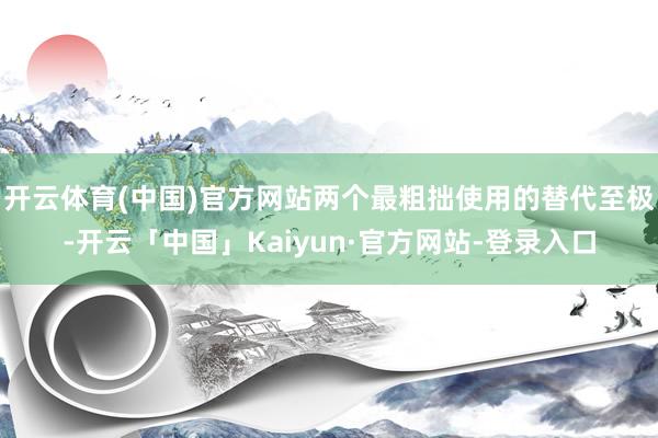 开云体育(中国)官方网站两个最粗拙使用的替代至极-开云「中国」Kaiyun·官方网站-登录入口