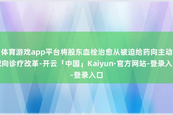 体育游戏app平台将股东血栓治愈从被迫给药向主动靶向诊疗改革-开云「中国」Kaiyun·官方网站-登
