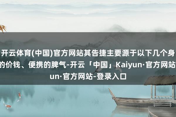 开云体育(中国)官方网站其告捷主要源于以下几个身分：亲民的价钱、便携的脾气-开云「中国」Kaiyun